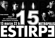 Estirpe 15 Aniversario: Sala Metrópolis (Córdoba)